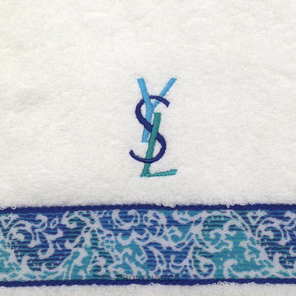 🔴 Yves Saint Laurent YSL Hand Towel - White - Picture 3 of 4